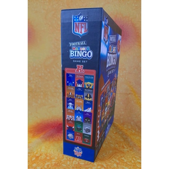 NFL Football Mascots BINGO Game Set Includes 6 Game Boards 60 Tokens 2-6 Players - Picture 5 of 10